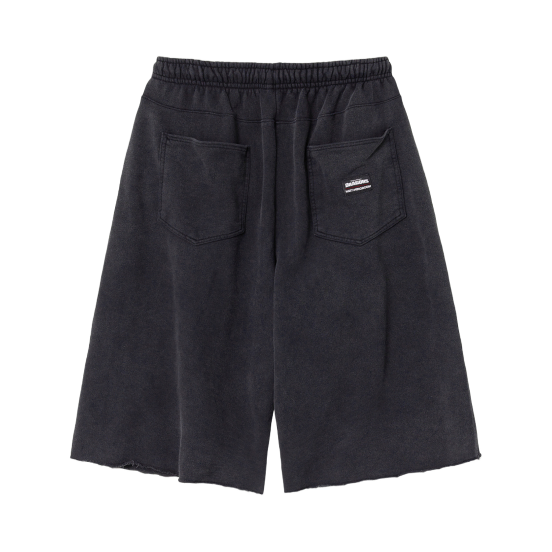 해칭룸 x 드래곤 길들이기 더블 니 쇼츠 블랙(Hatchingroom x How To Train Your Dragon Double Knee Shorts Black) - 2