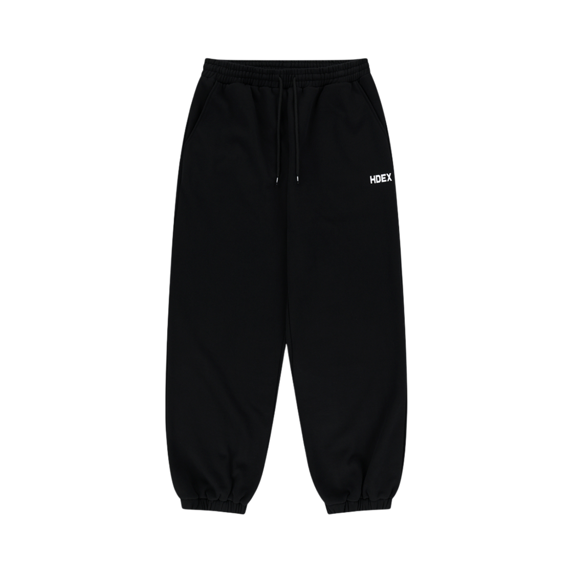 에이치덱스 메인로고 기모 조거 스웨트 팬츠 블랙