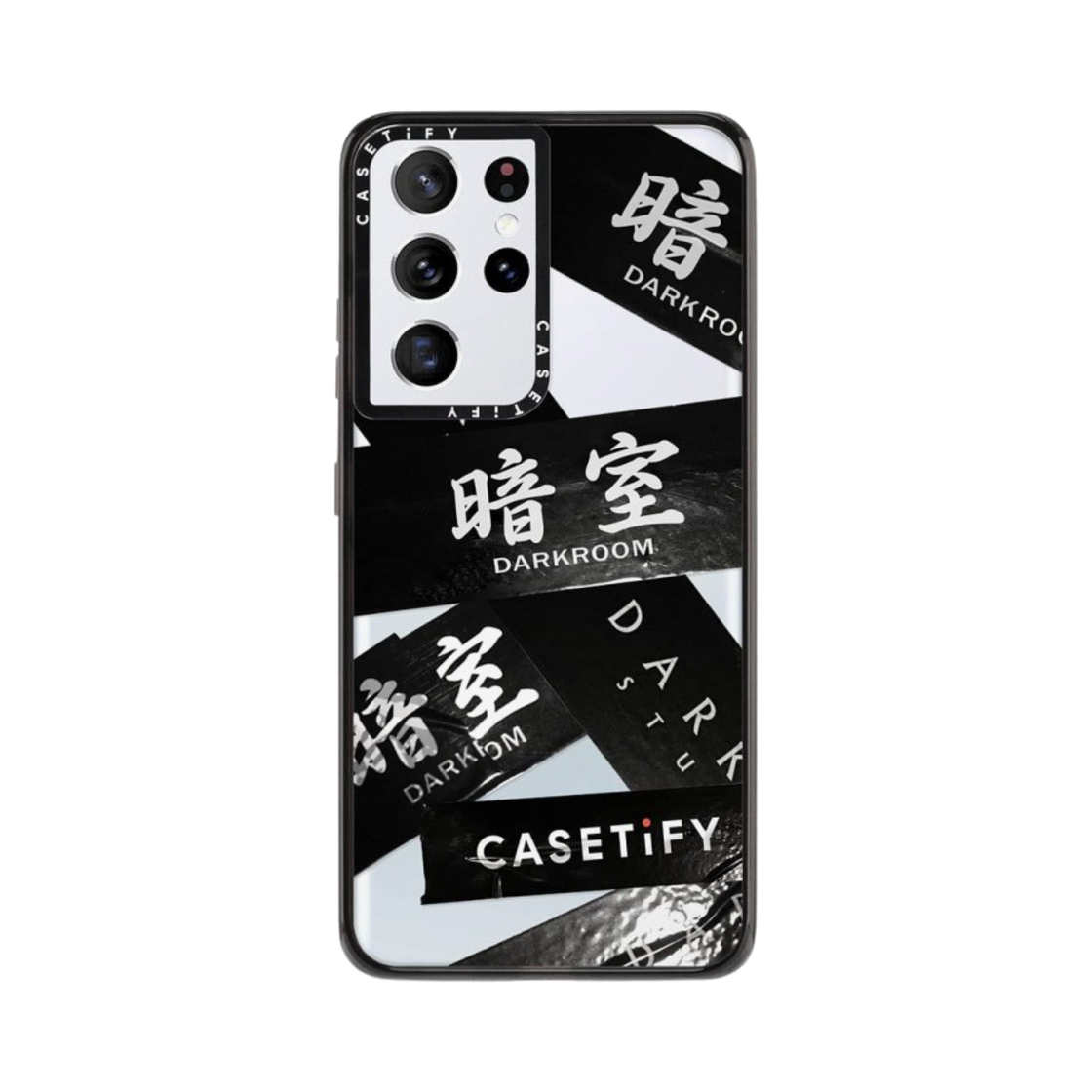 케이스티파이 x 다크룸 스튜디오 테이프 임팩트 갤럭시 케이스 클리어 블랙(Casetify x Darkr8m Studio Tape Impact Galaxy Case Clear Black) - 2