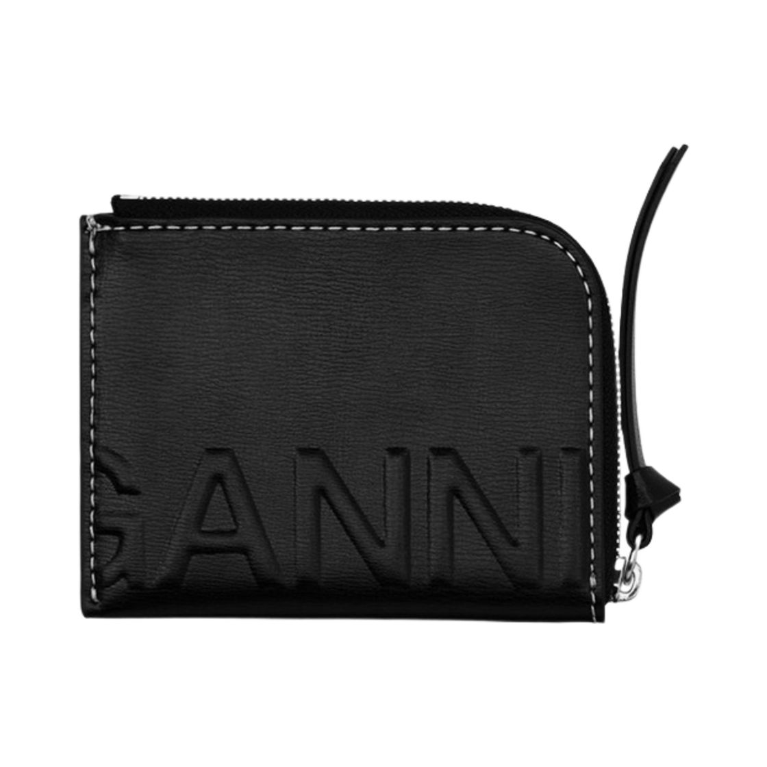 가니 배너 카드 홀더 블랙(Ganni Banner Card Holder Black)