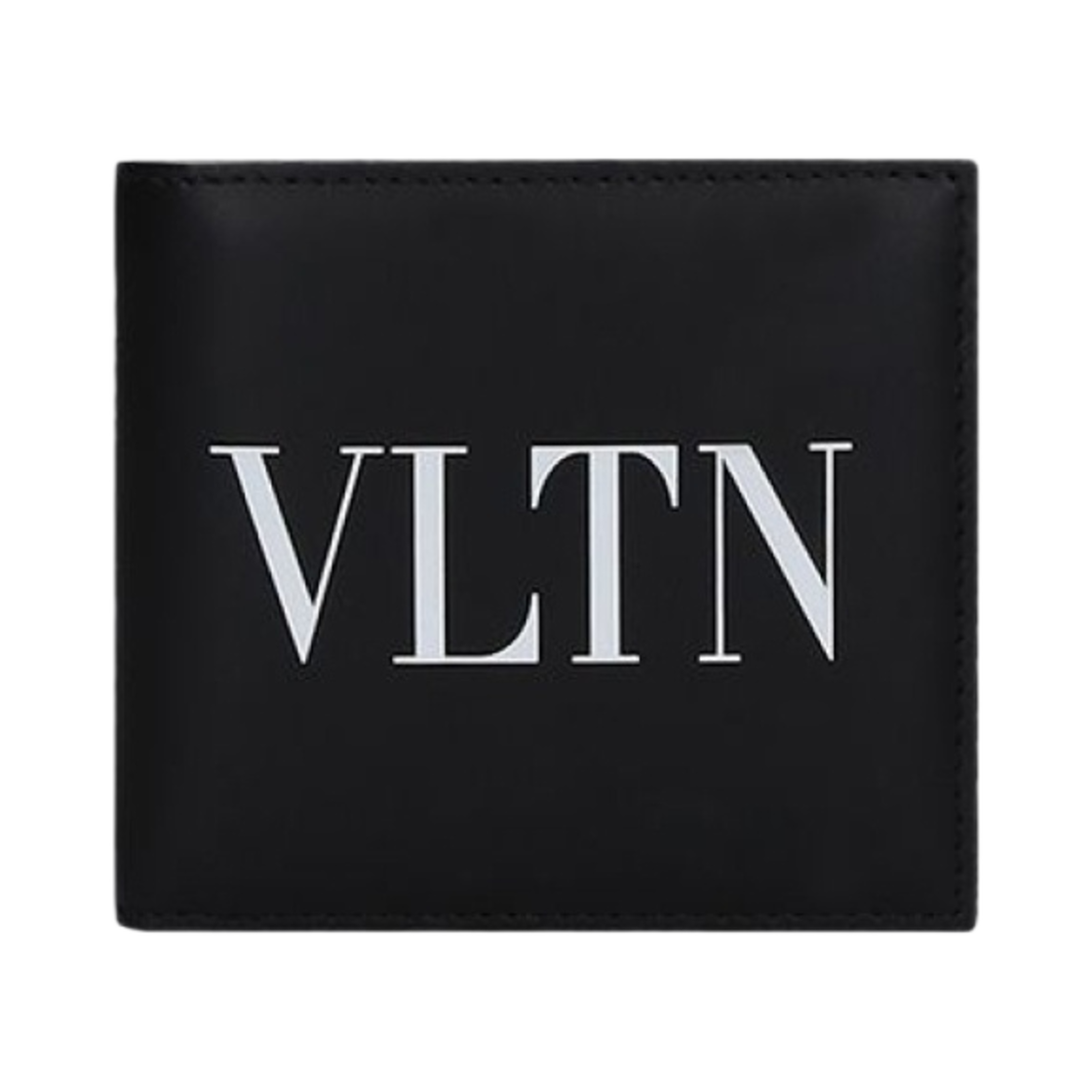 P0654LVN0NO Valentino Logo Bi-Fold Wallet Black