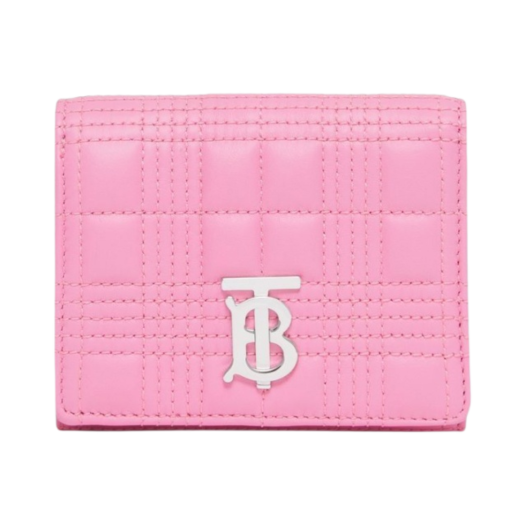 Burberry Quilted Leather Lola Small Wallet Primrose Pink