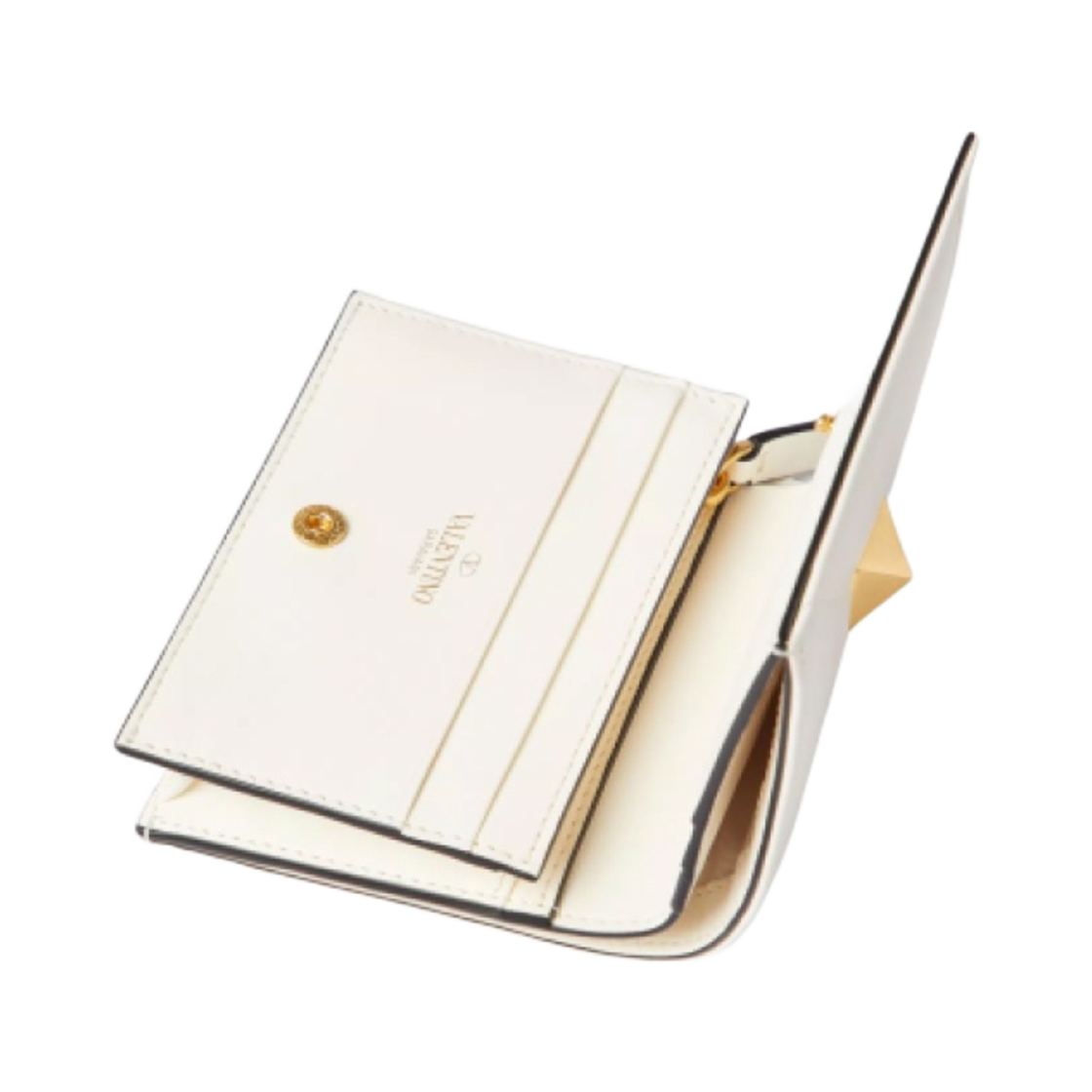 발렌티노 나파 로만 스터드 스몰 지갑 아이보리(Valentino Nappa Roman Stud Small Wallet Ivory) - 3