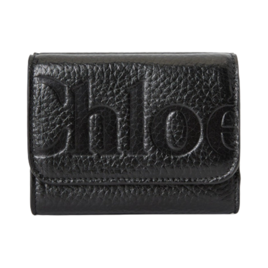 CHC24WP451O21001 Chloe Leather Small 3 Step Wallet Black