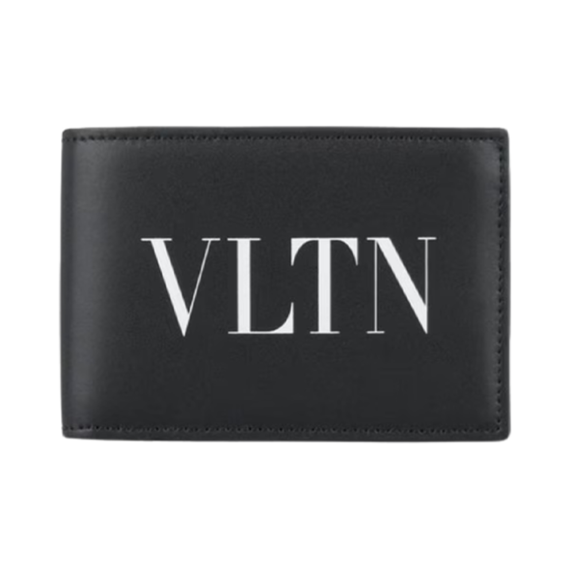 발렌티노 VLTN 로고 반지갑 블랙(Valentino VLTN Logo Bi-Fold Wallet Black)
