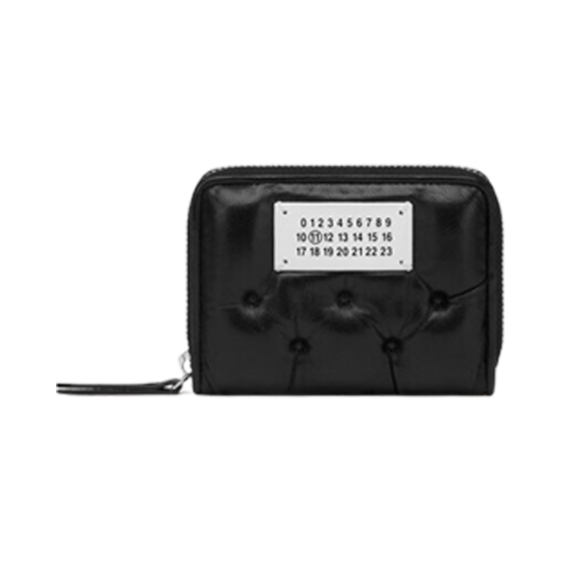 메종 마르지엘라 글램 슬램 자수 코인 카드 홀더 블랙