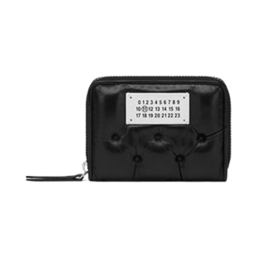Maison Margiela Glam Slam Embroidered Coin Card Holder Black