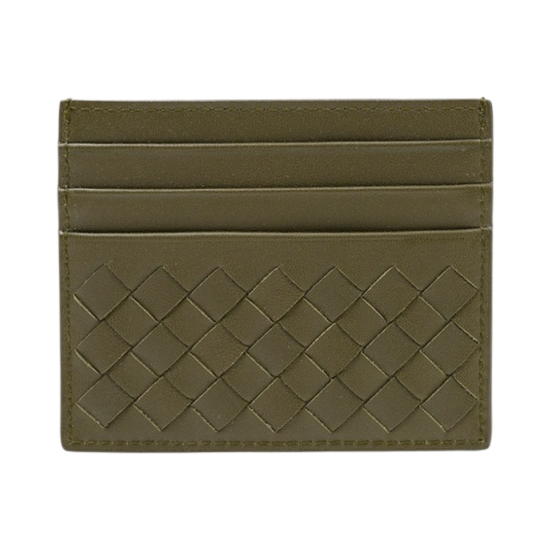 보테가 베네타 신용카드 케이스 카키(Bottega Veneta Credit Card Case Khaki) - 1