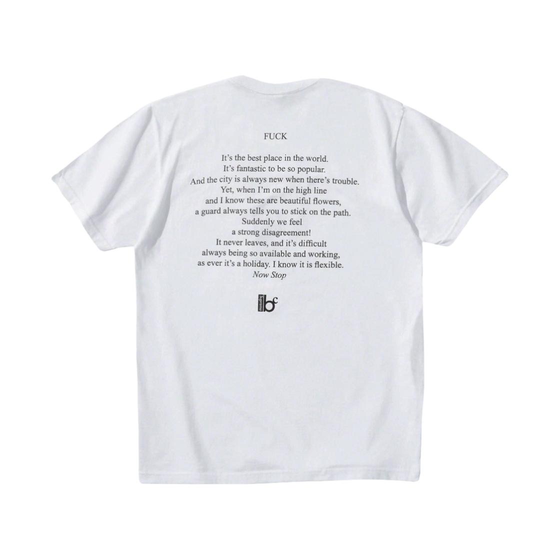 슈프림 x 베르나데트 코퍼레이션 퍽 티셔츠 화이트 - 23SS(Supreme x Bernadette Corporation Fuck T-Shirt White - 23SS) - 2