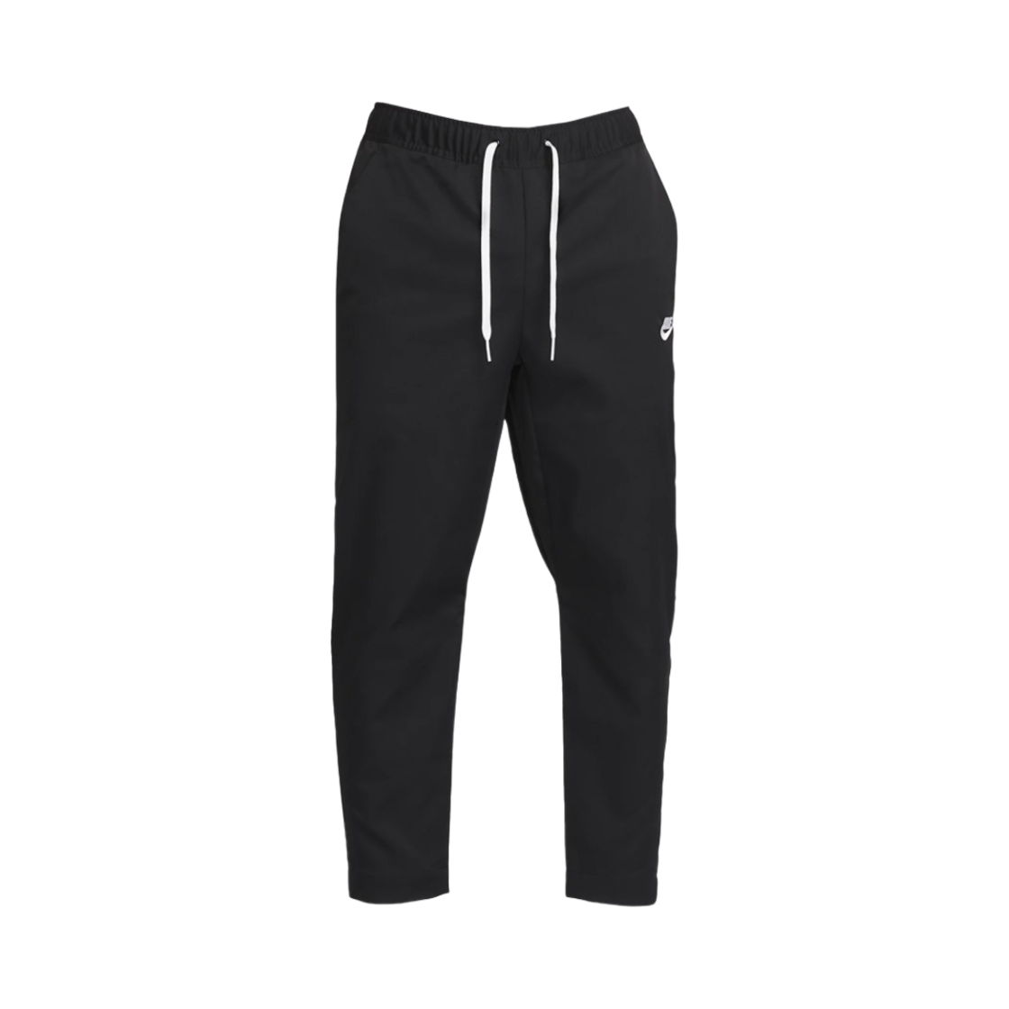 나이키 클럽 우븐 테이퍼드 레그 팬츠 블랙 화이트 - 아시아