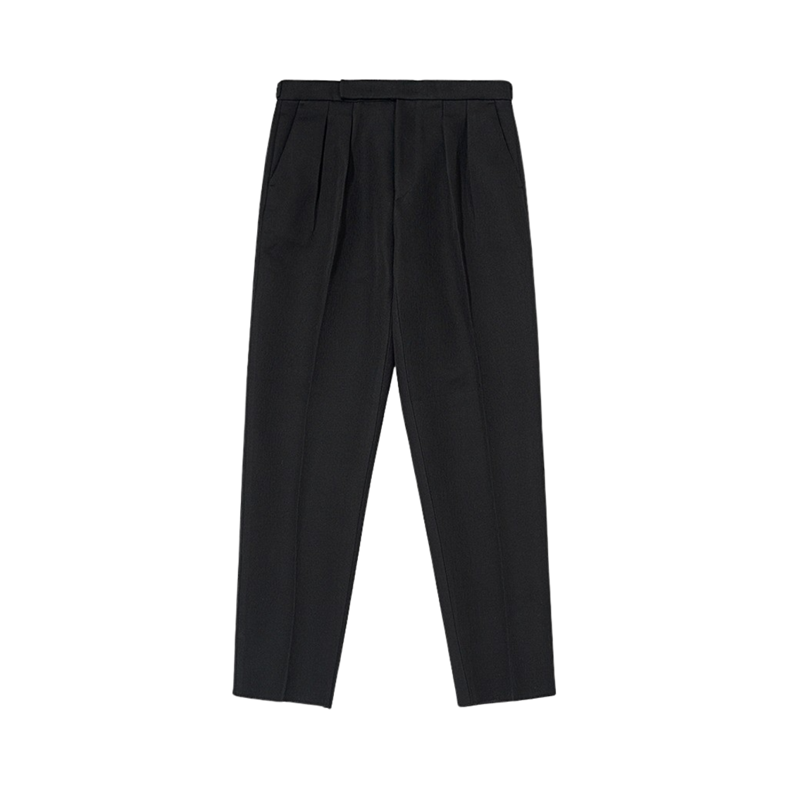 BR023PT0001NC03 BY RANG Wool Crack Trousers Black