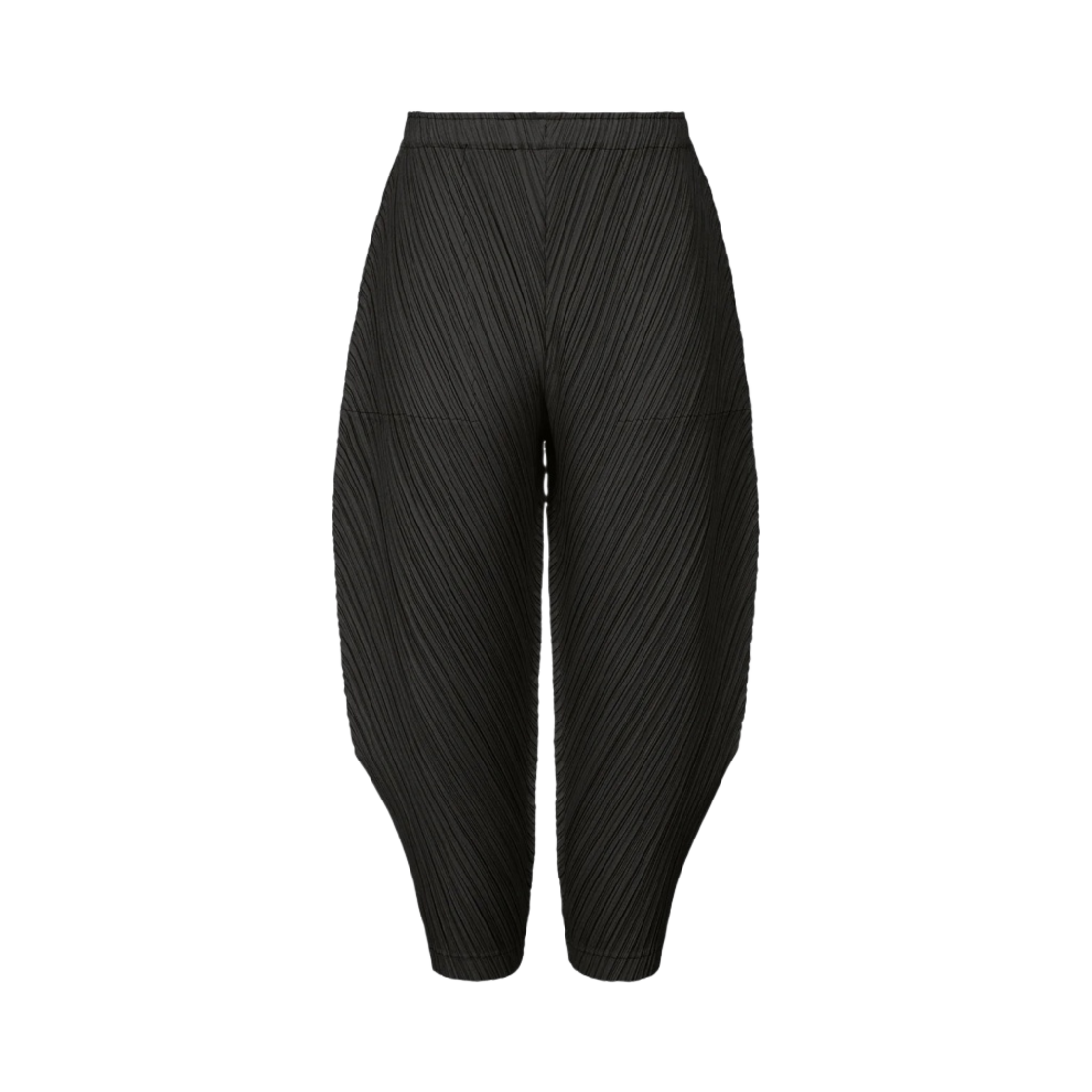 (W) 플리츠 플리즈 이세이 미야케 시커 바텀 1 팬츠 블랙((W) Pleats Please Issey Miyake Thicker Bottoms 1 Pants Black) - 1