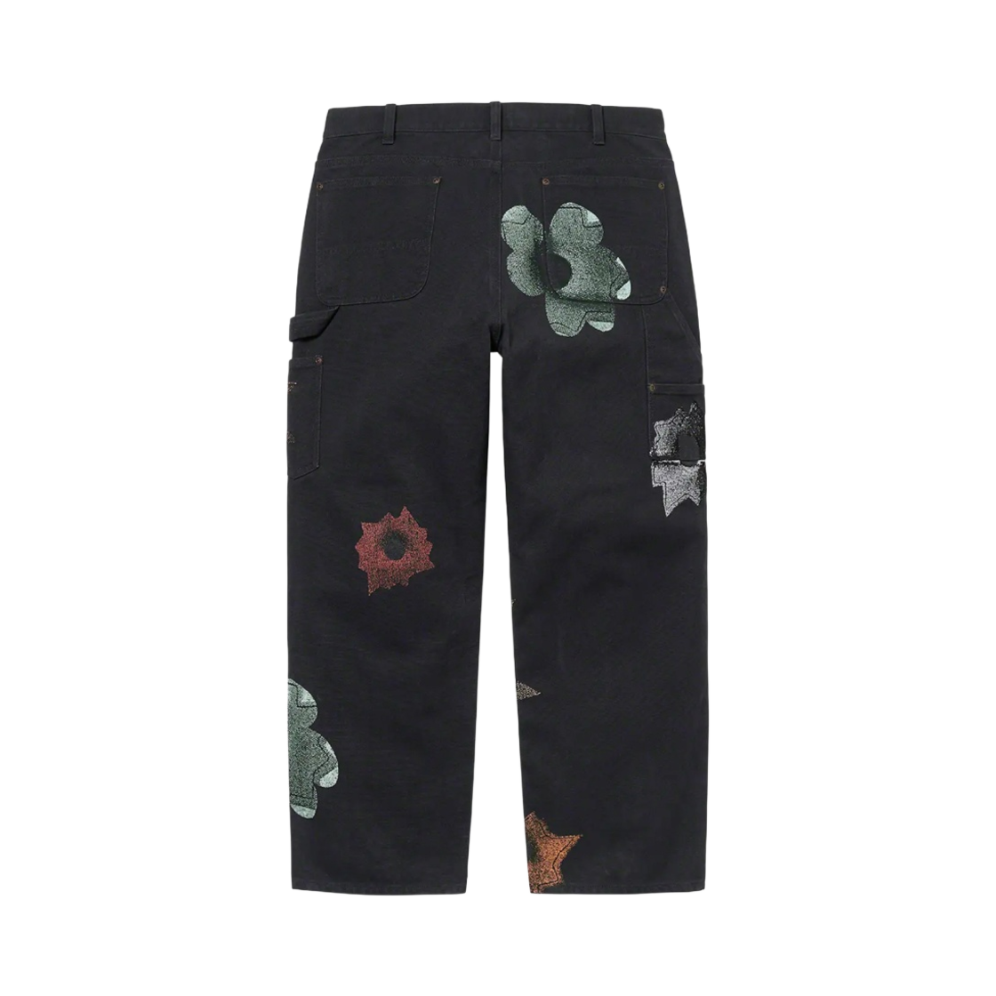 슈프림 x 네이트 로우만 더블 니 페인터 팬츠 블랙 - 22SS(Supreme x Nate Lowman Double Knee Painter Pants Black - 22SS) - 2