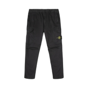 Stone Island 31304 Twill Cargo Pants Black - 20SS
