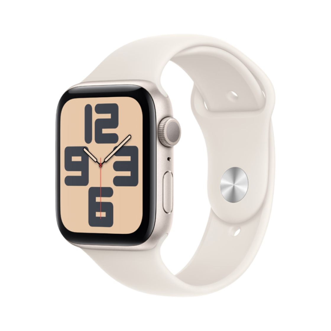 애플 워치 SE 2024 44mm GPS 스타라이트 알루미늄 케이스 스포츠 밴드 M/L 스타라이트 (국내 정식 발매 제품)(Apple Watch SE 2024 44mm GPS Starlight Aluminium Case with Sport Band M/L Starlight (Korean Ver.))