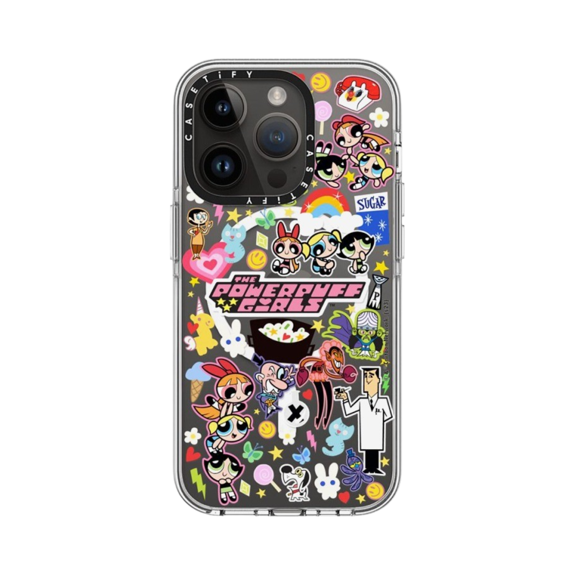 케이스티파이 x 파워퍼프걸 아이폰 스티커매니아 클리어 케이스 클리어(Casetify x The Powerpuff Girls iPhone Stickermania Clear Case Clear) - 3