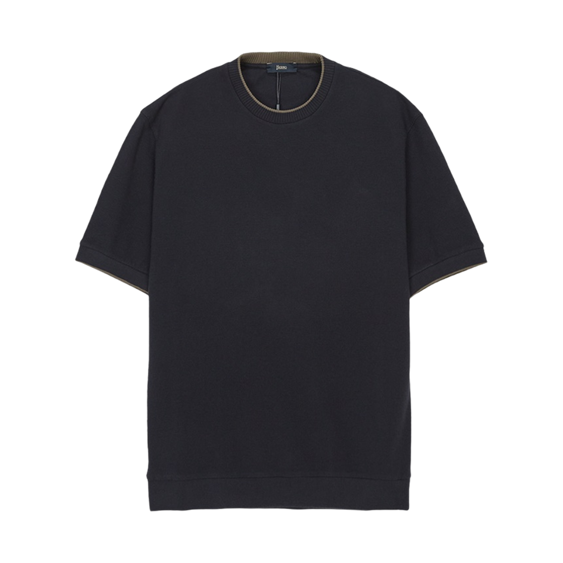JG000225U-54009-9200 Herno Short Sleeve T-Shirt Navy