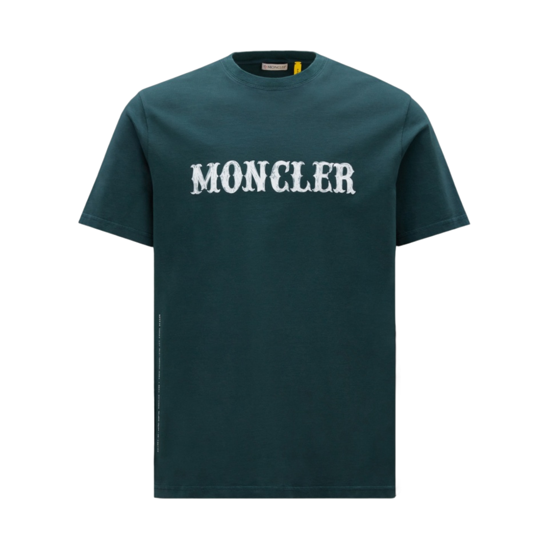 몽클레르 x 프라그먼트 로고 티셔츠 다크 그린 - 22FW(Moncler x Fragment Logo T-Shirt Dark Green - 22FW) - 1