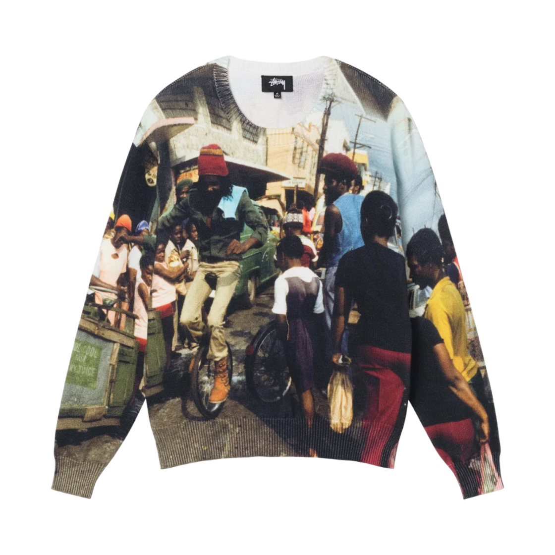 스투시 피터 토쉬 프린트 스웨터 멀티