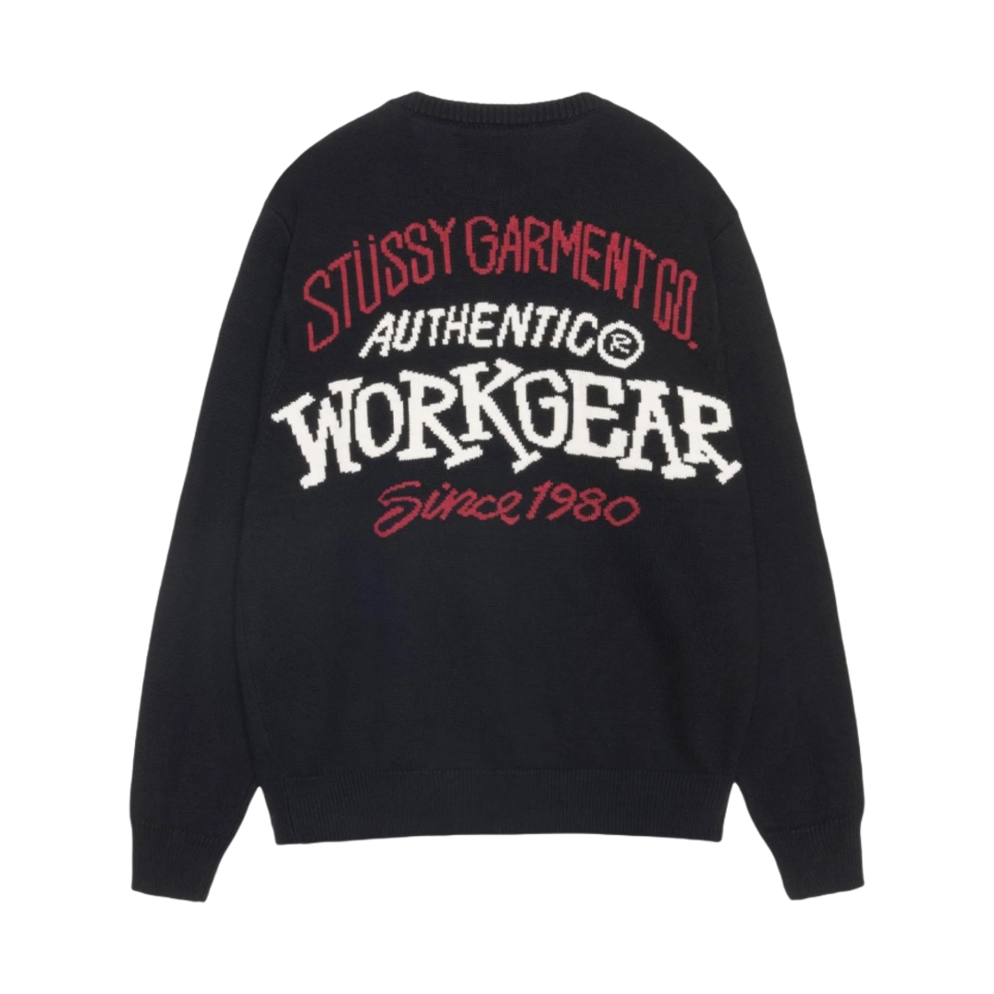 스투시 어센틱 워크기어 스웨터 블랙