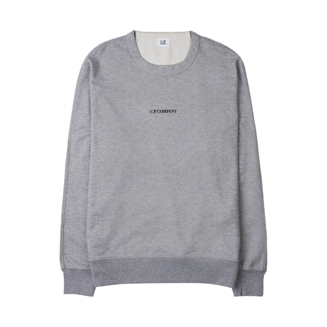 14CMSS132A002246GM93 C.P. Company Light Fleece Logo Sweatshirt Grey Melange - 23SS