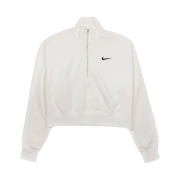 (W) Nike NSW Phoenix Fleece Half Zip Cropped Sweatshirt Sail - US/EU