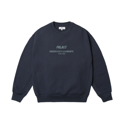 팔라스 플래그 스트라이프 크루넥 네이비 - 22SS | Palace | KREAM