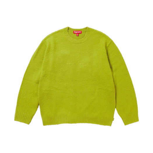 Supreme Pilled Sweater Lime - 23FW