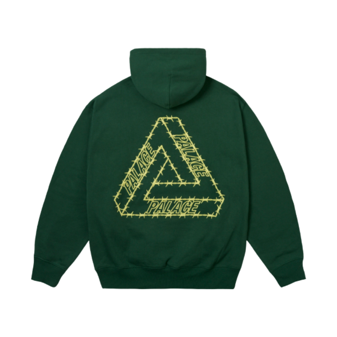 - Palace Barbed Tri-Ferg Hood Racey Green - 25SS