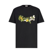 Dior x Denim Tears Dior Tears Relaxed Fit T-Shirt Slub Cotton Jersey Black