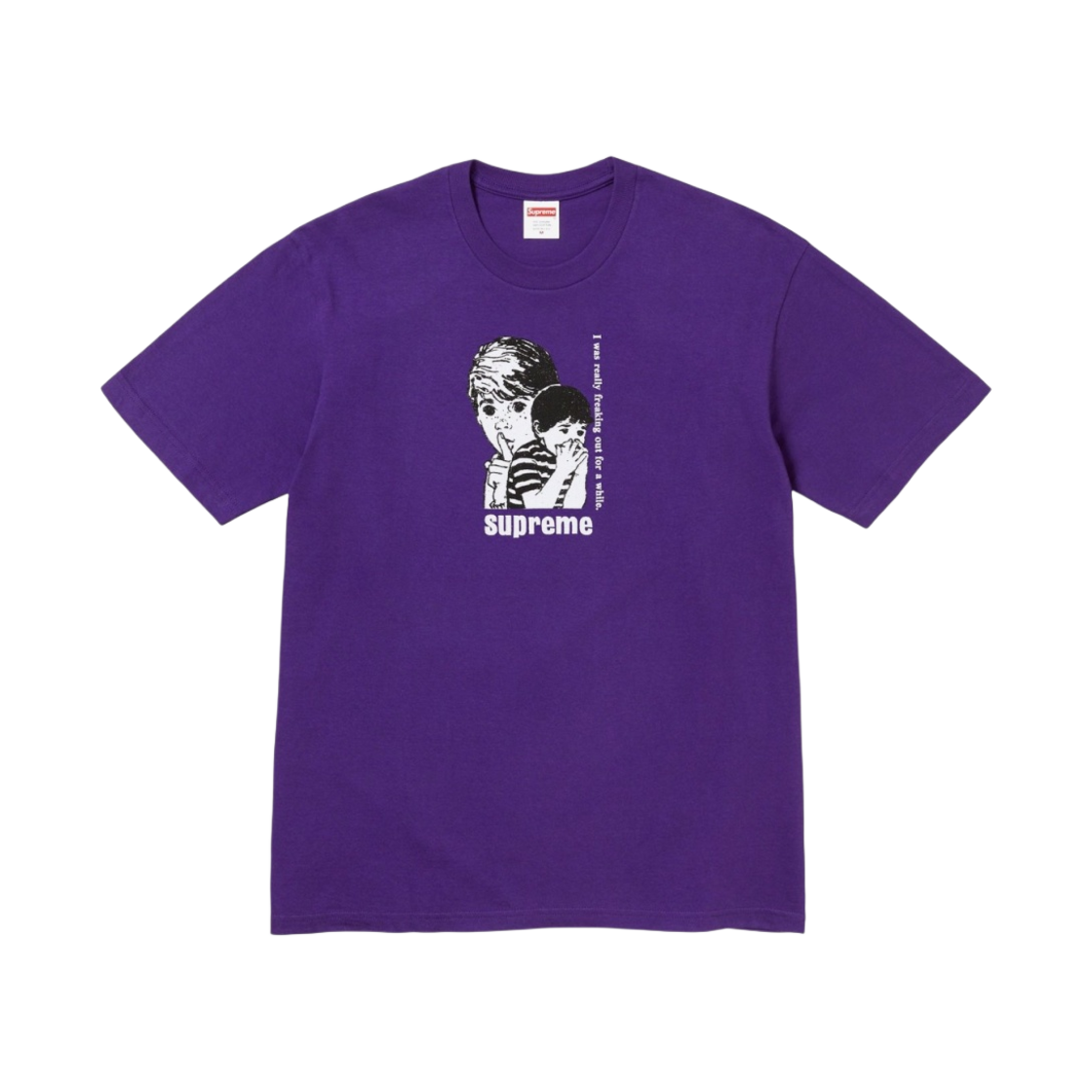 슈프림 프리킹 아웃 티셔츠 퍼플 - 23FW(Supreme Freaking Out T-Shirt Purple - 23FW) - 1