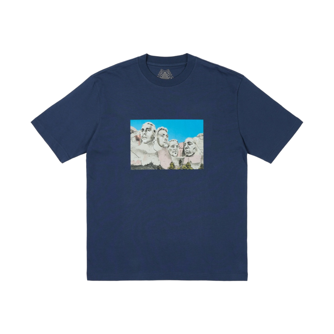 - Palace Chiz Face T-Shirt Navy - 24SS