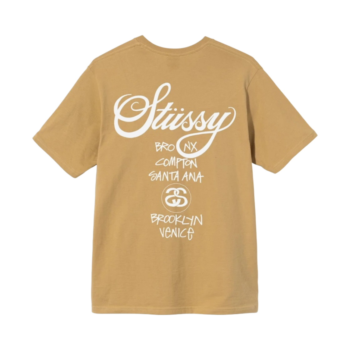 스투시 도버 스트리트 마켓 월드투어 티셔츠 카키 2021(Stussy DSM World Tour T-Shirt Khaki 2021) - 2