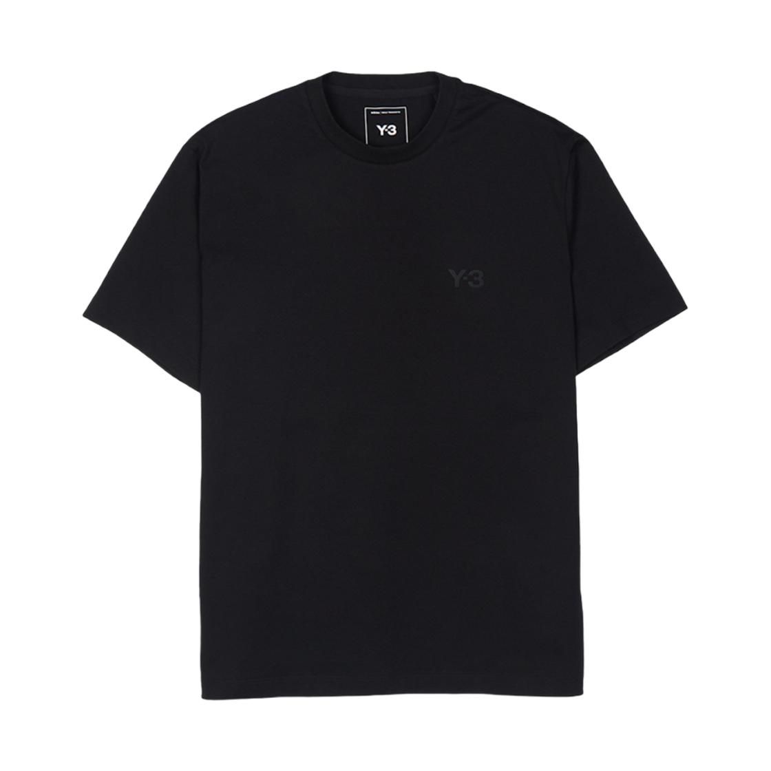 IW0066 Y-3 Regular Short Sleeve T-Shirt Black