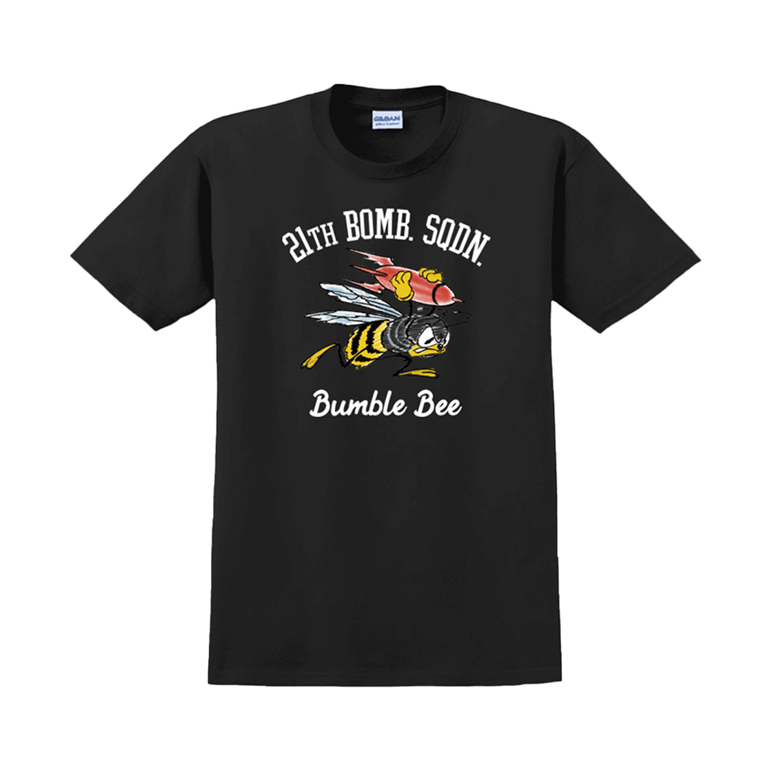 Gildan X 아메리칸 컬렉션 범블비 티셔츠 블랙(Gildan X American Collection Bumble Bee T-Shirt Black)
