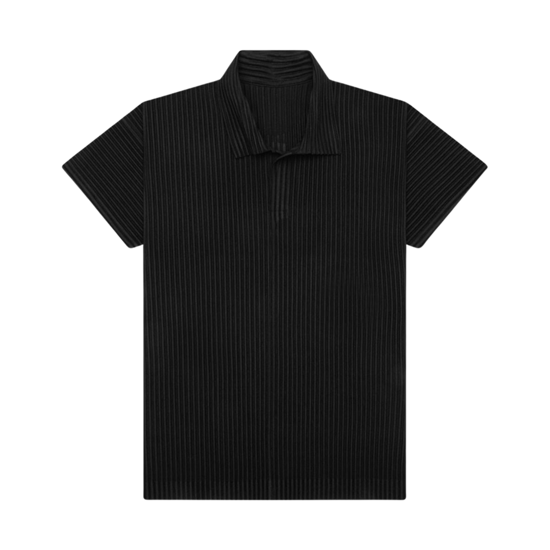 JM430-15 Homme Plisse Issey Miyake Basics Polo Black