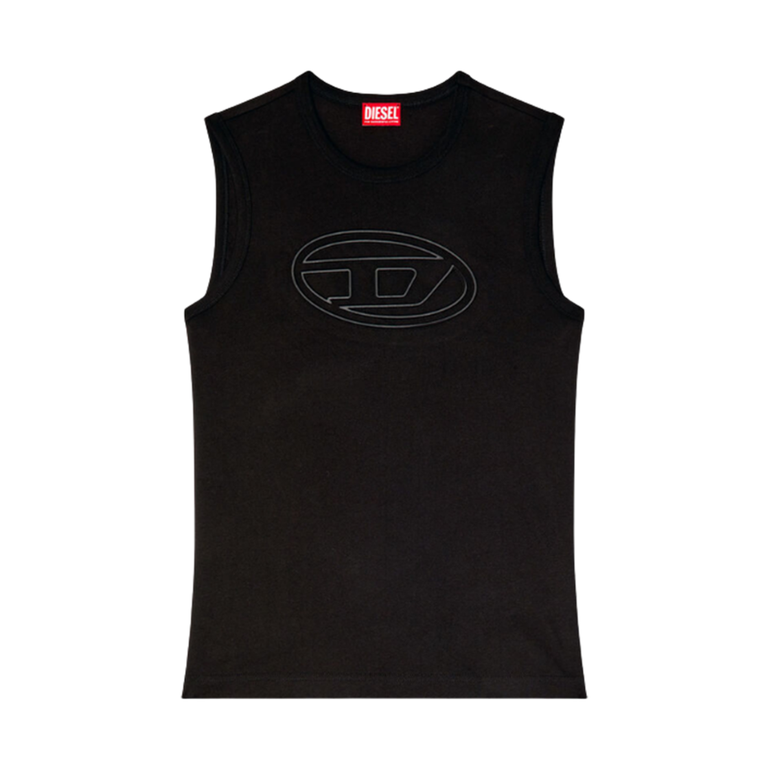 A166980NJBM-9XX Diesel T-Bisco-Bigoval Sleeveless Top Black