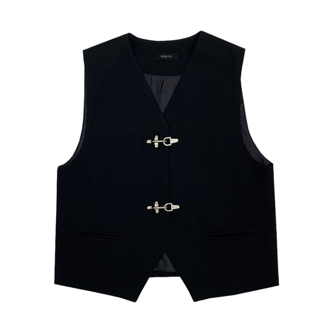 KS3BRVE001BK Kookeesee TR hanger loop Buckle vest Black