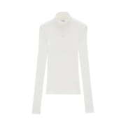 (W) Courreges Reedition Knit Jumper Long Sleeves Heritage White
