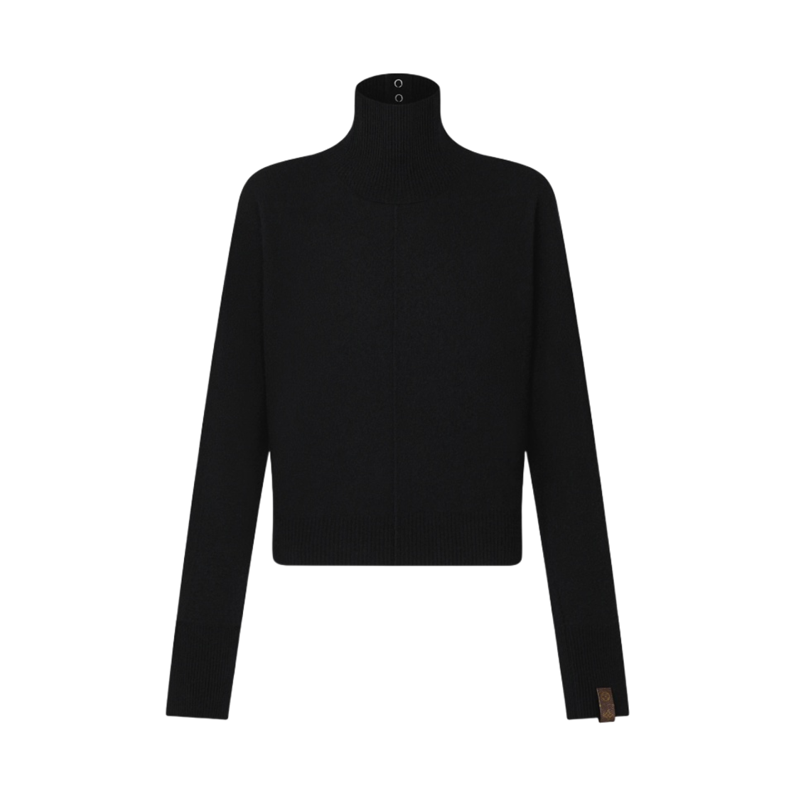 (W) 루이비통 하이 터틀텍 컴팩트 니트 스웨터 블랙((W) Louis Vuitton High Turtleneck Compact Knit Sweater Black) - 1