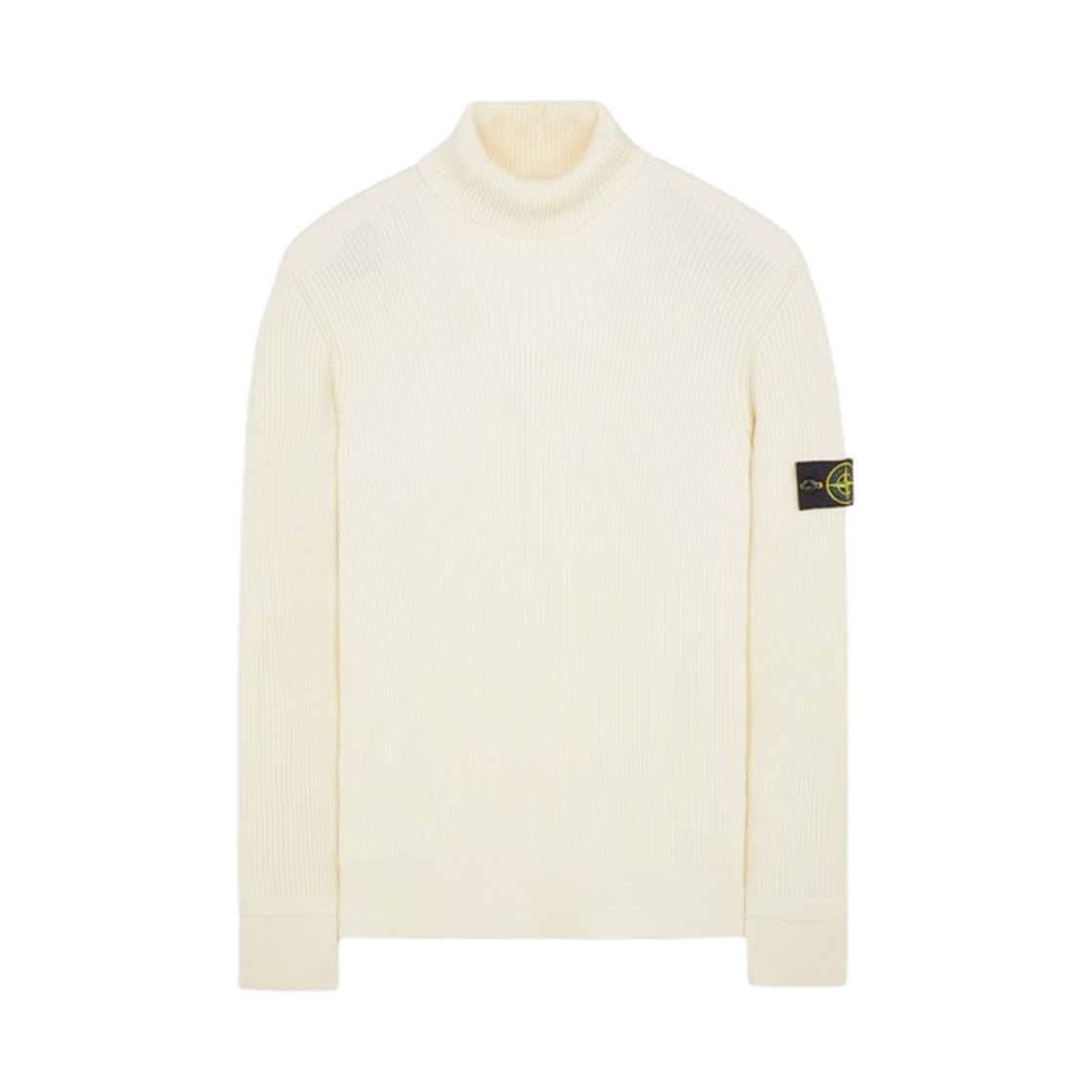 스톤 아일랜드 552C2 울 터틀넥 니트 내츄럴 화이트 - 23FW