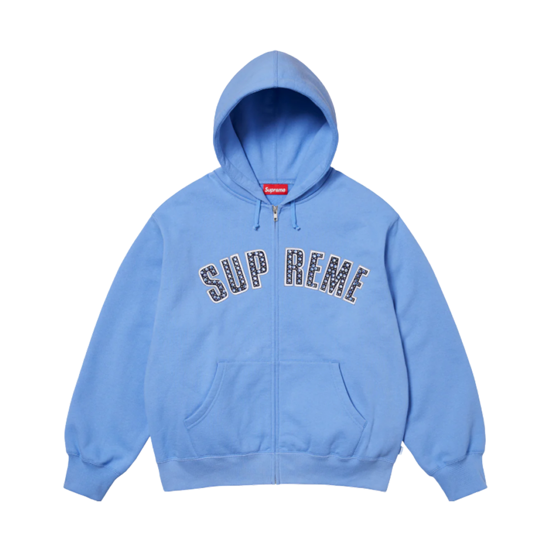 슈프림 x B.B. 사이먼 집업 후드 스웨트셔츠 라이트 블루 - 25SS(Supreme x B.B. Simon Zip Up Hooded Sweatshirt Light Blue - 25SS)