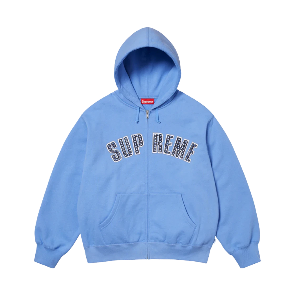 Supreme Supreme x B.B. Simon Zip Up Hooded Sweatshirt Light Blue - 25SS · XL