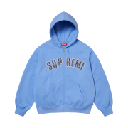 Supreme x B.B. Simon Zip Up Hooded Sweatshirt Light Blue - 25SS