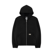 Stussy x Our Legacy Work Shop Scuba Zip Hoodie Black Scuba