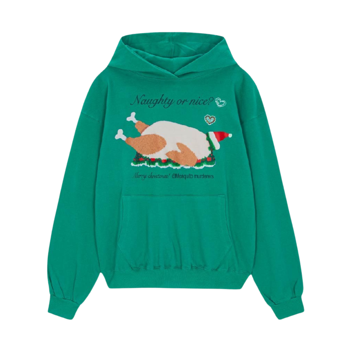 모스키토 머더러스 너티 오어 나이스 라이트 후드 그린(Mosquito Murderers Naughty Or Nice Light Hoodie Green)