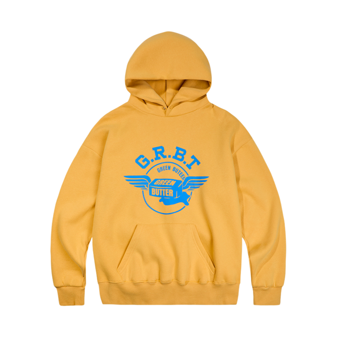그린버터 버터 윙 플러프 후드 머스타드
