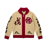 Palace x Evisu Cardigan Brown - 24SS