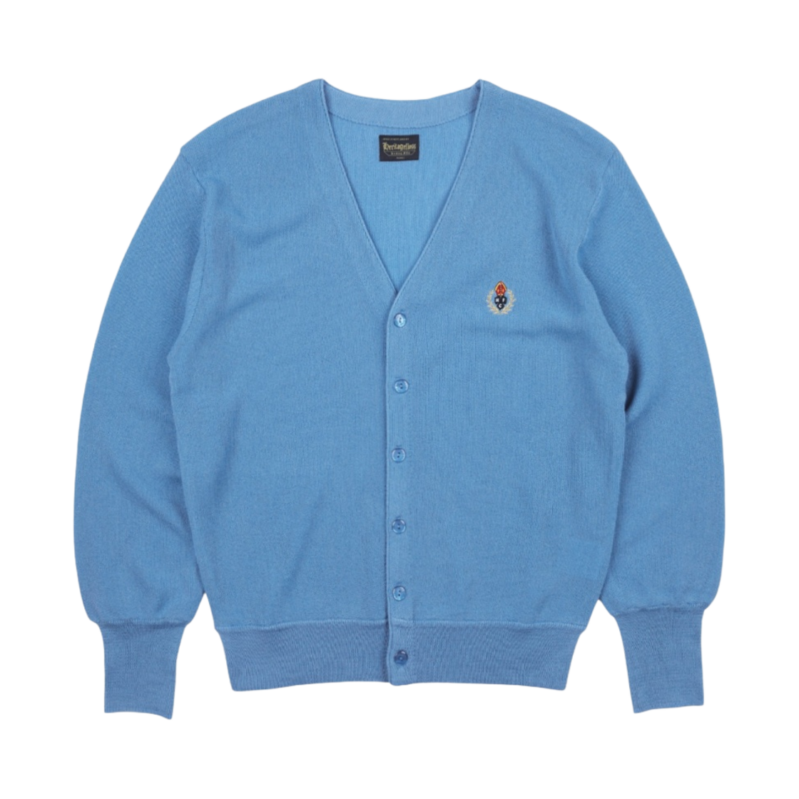 헤리티지 플로스 크레스트 울 가디건 스카이 블루 (23SS 버전)