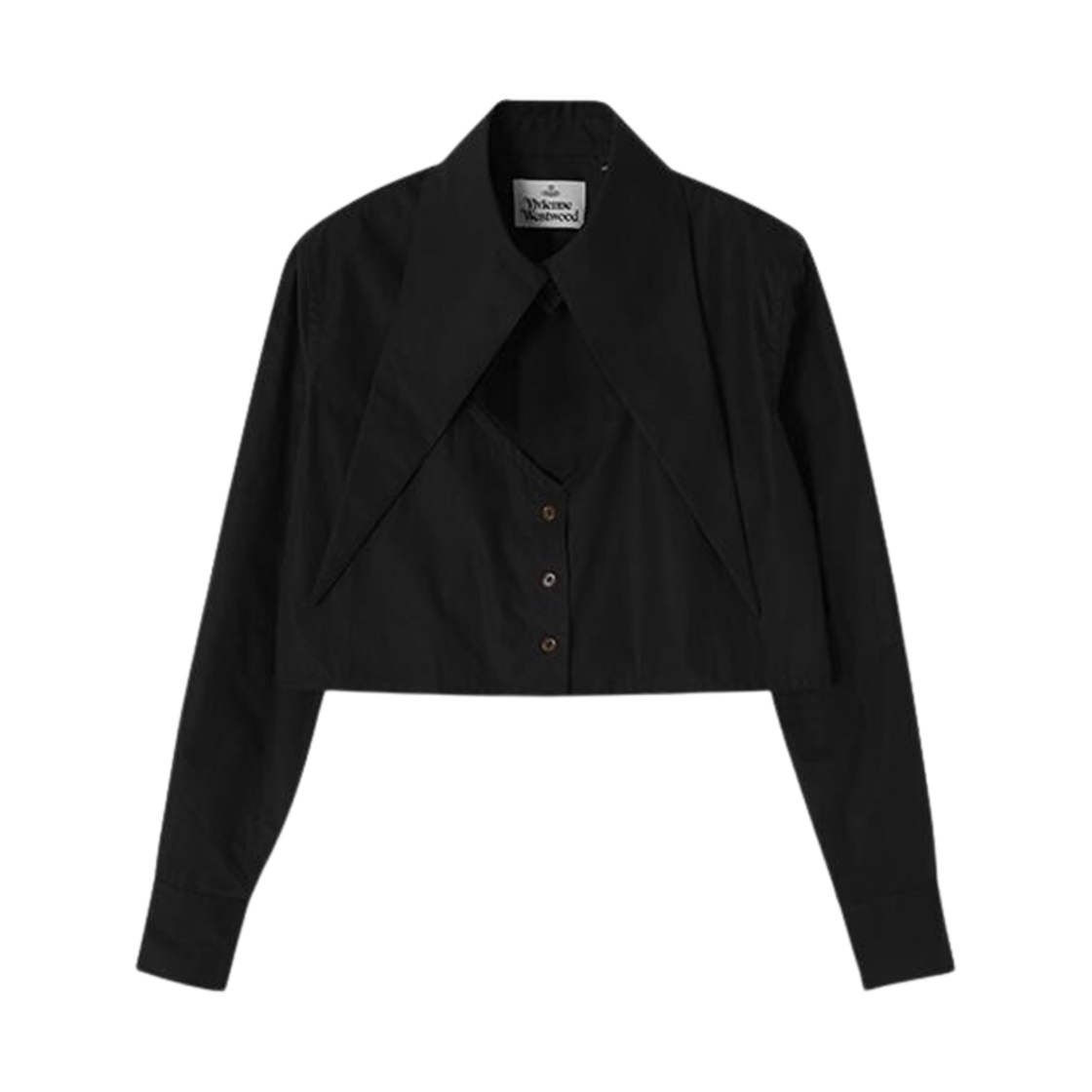 1501005U-W009Q-N401 (W) Vivienne Westwood Cut Off Heart Shirt Black